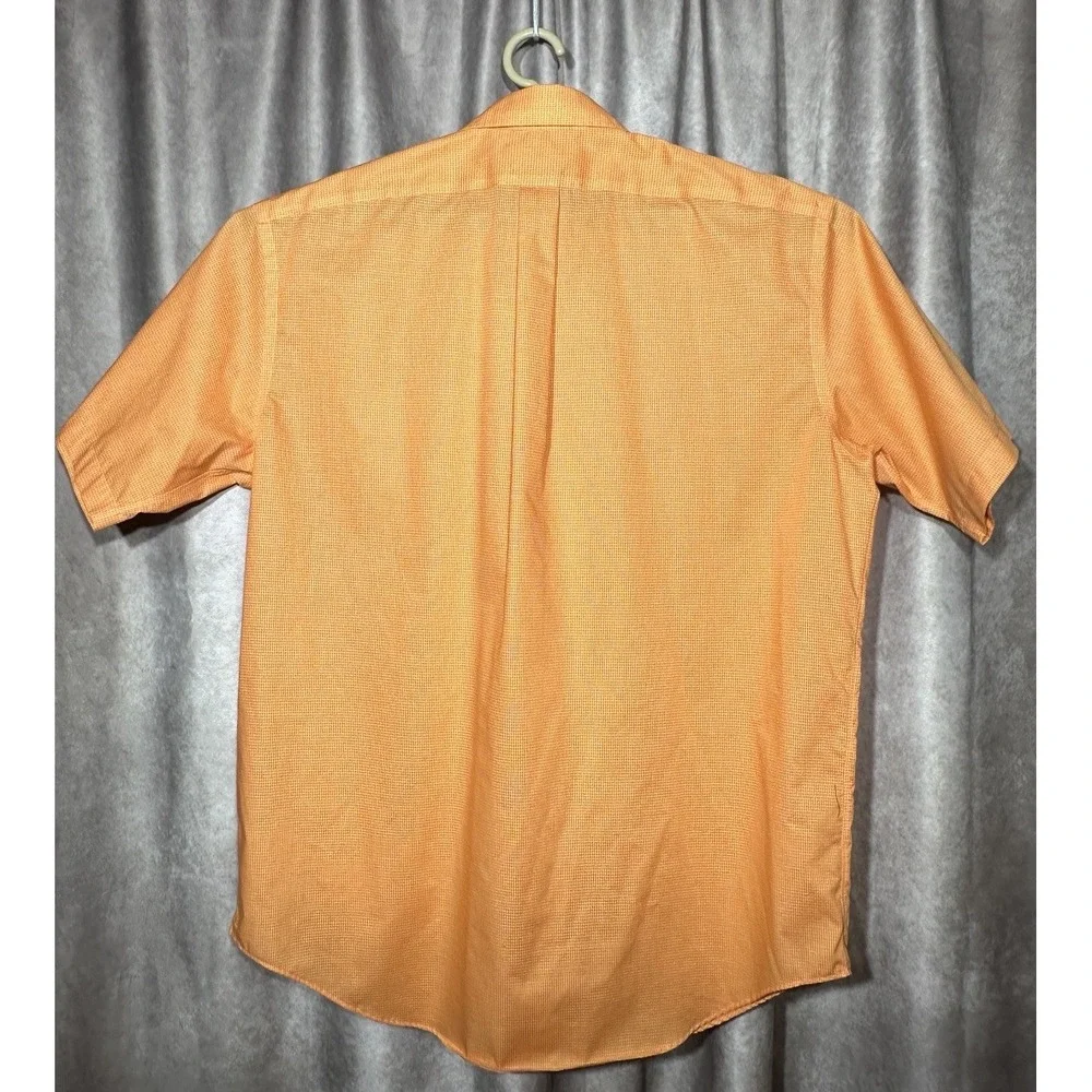 Daniel Cremieux Italian Fabric Men's Shirt Large Short‎ Sleeve Button Down
